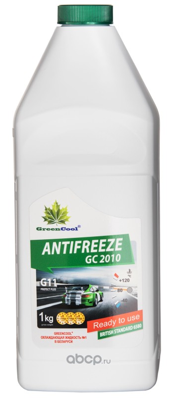 Антифриз GreenCool GС2010, 1 кг (готовыйready to use), зеленый